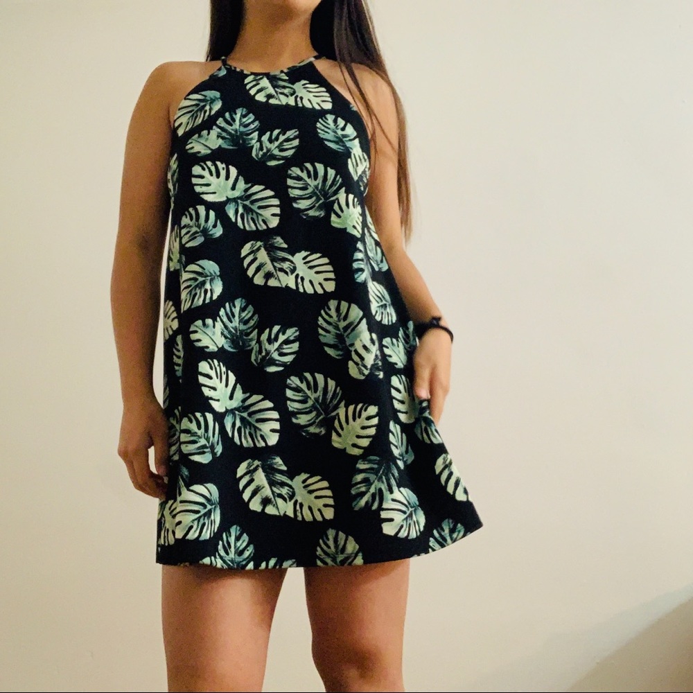 Forever 21 Palm Leaf Dress